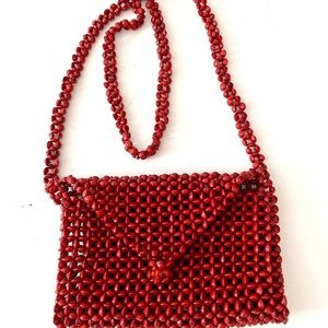 New coral crossbody bag